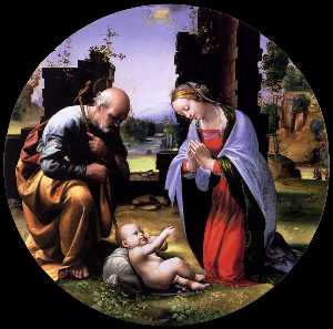 Fra Bartolomeo - The Adoration of the Christ Child