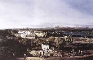 Bernardo Bellotto - View of the Villa Cagnola at Gazzada near Varese