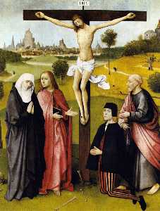 Hieronymus Bosch - Crucifixion with a Donor