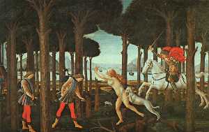 Sandro Botticelli - The Story of Nastagio degli Onesti (first episode)