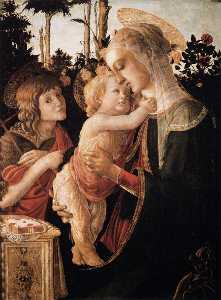 Sandro Botticelli - Virgin and Child with Young St John the Baptist