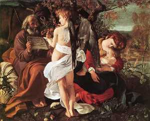 Caravaggio (Michelangelo Merisi) - Rest on Flight to Egypt