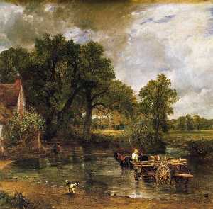 John Constable - The Hay-Wain (detail)