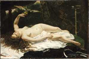 Gustave Courbet - Woman with a Parrot
