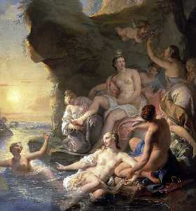 Noel Nicolas Coypel - The Bath of Diana