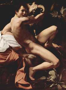 Caravaggio (Michelangelo Merisi) - St John the Baptist (Youth with Ram)