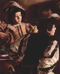 Caravaggio (Michelangelo Merisi) - The Calling of Saint Matthew (detail) (9)