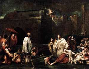 Giuseppe Maria Crespi - The Blessed Bernardo Tolomeo's Intercession for the End of the Plague in Siena
