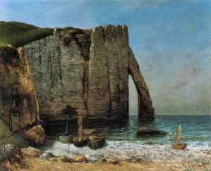 Gustave Courbet - Cliffs at Étretat