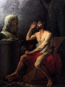 József Dorffmeister - Phidias Chiselling the Bust of Zeus