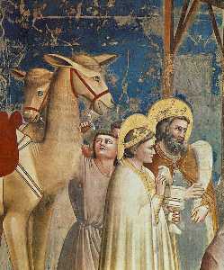 Giotto Di Bondone - No. 18 Scenes from the Life of Christ: 2. Adoration of the Magi (detail)