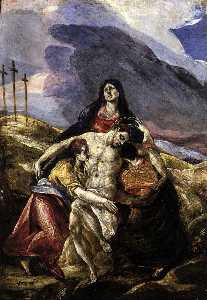 El Greco (Doménikos Theotokopoulos) - Pietà (The Lamentation of Christ)