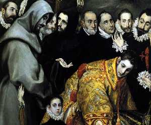 El Greco (Doménikos Theotokopoulos) - The Burial of the Count of Orgaz (detail) (12)