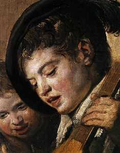 Frans Hals - Two Boys Singing (detail)