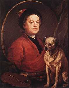 William Hogarth - The Painter and his Pug