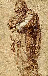 Michelangelo Buonarroti - Study of a Mourning Woman