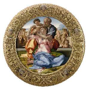 Michelangelo Buonarroti - The Doni Tondo (framed)