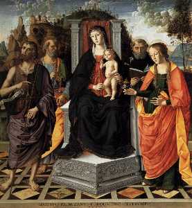 Marco Palmezzano - Madonna and Child with Saints