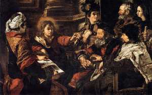 Giovanni Serodine - Christ among the Doctors