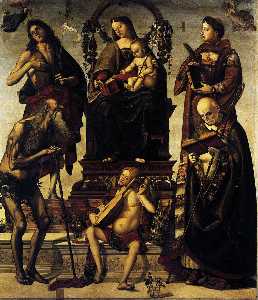 Luca Signorelli - Madonna and Child with Saints
