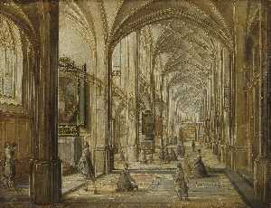 Hendrick Van The Younger Steenwyck - Interior of a Gothic Church