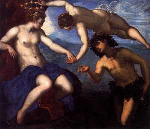 Tintoretto (Jacopo Comin) - Bacchus, Venus and Ariadne