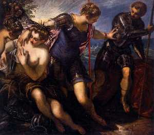 Tintoretto (Jacopo Comin) - Minerva Sending Away Mars from Peace and Prosperity