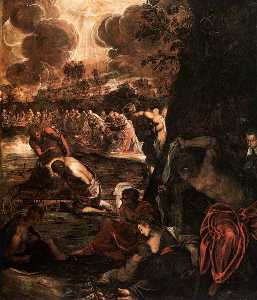 Tintoretto (Jacopo Comin) - The Baptism of Christ