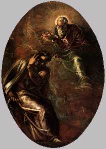 Tintoretto (Jacopo Comin) - The Eternal Father Appears to Moses