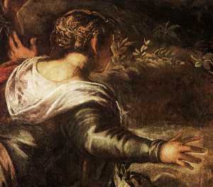 Tintoretto (Jacopo Comin) - The Raising of Lazarus (detail)