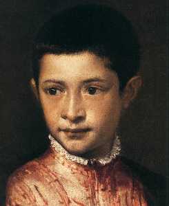 Tiziano Vecellio (Titian) - Portrait of Ranuccio Farnese (detail)