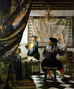 Johannes Vermeer - The Art of Painting - (buy paintings reproductions)