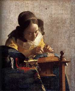 Johannes Vermeer - The Lacemaker