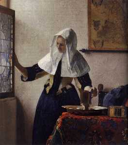 Johannes Vermeer - Young Woman with a Water Jug