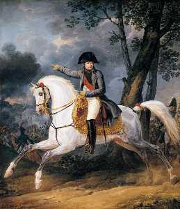 Antoine Charles Horace Vernet Aka Carle Vernet - Equestrian Portrait of of Emperor Napoleon I
