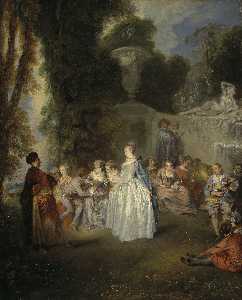 Jean Antoine Watteau - Fêtes Vénitiennes
