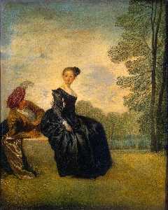 Jean Antoine Watteau - La Boudeuse