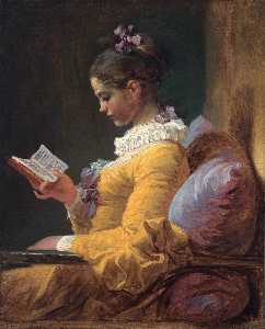 Jean-Honoré Fragonard - A Young Girl Reading