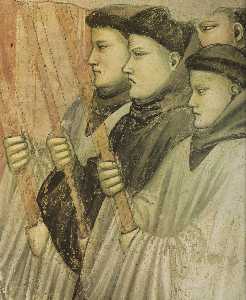 Giotto Di Bondone - Scenes from the Life of Saint Francis: 4. Death and Ascension of St Francis (detail) (12)