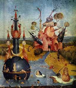 Hieronymus Bosch - Triptych of Garden of Earthly Delights (detail) (46)