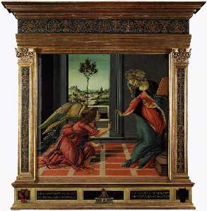 Sandro Botticelli - Cestello Annunciation (in frame)