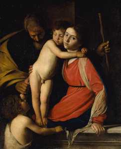 Caravaggio (Michelangelo Merisi) - The Holy Family with the Infant St John the Baptist