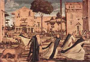 Vittore Carpaccio - St Jerome and the Lion