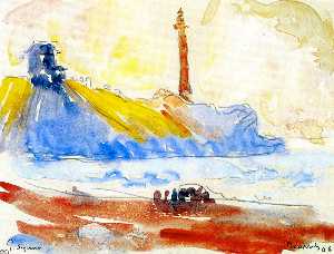 Paul Signac - The Lighthouse, Biarritz