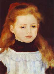 Pierre-Auguste Renoir - Little Girl in a White Apron (also known as Portrait of Lucie Berard)