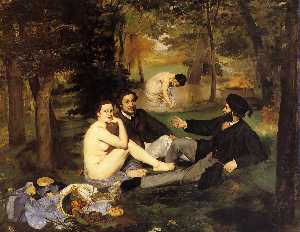 Edouard Manet - Luncheon on the Grass - (own a famous paintings reproduction)