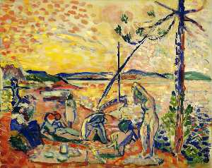 Henri Matisse - Luxe, Calme, et Volupté (compositional study)