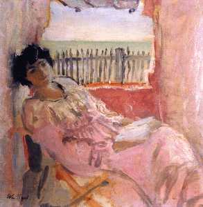 Jean Edouard Vuillard - Madame Hessel at the Seashore