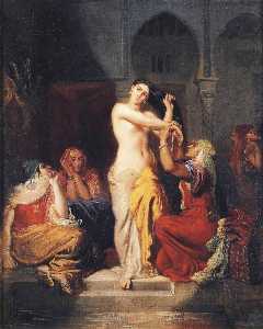 Théodore Chassériau - Moorish Woman Leaving the Bath in the Seraglio