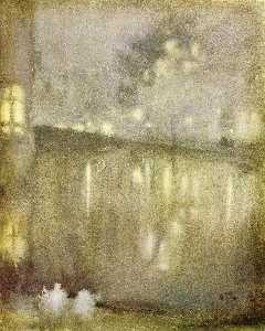 James Abbott Mcneill Whistler - Nocturne: Grey and Gold - Canal, Holland